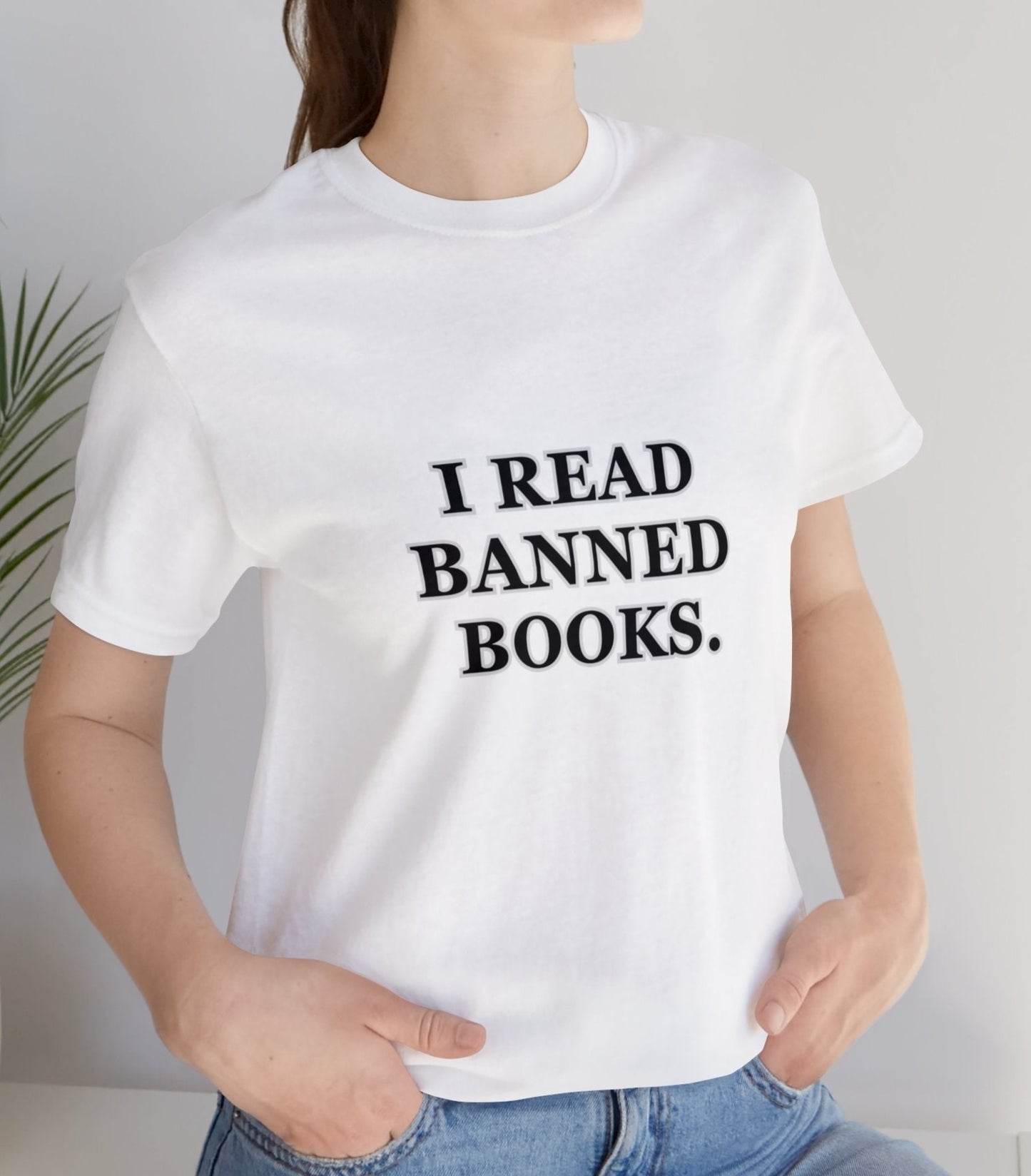 Reading, I Read Banned Books, Things, Books- Adult, Regular Fit, Soft Cotton, Smaller Size Image, T-Shirt