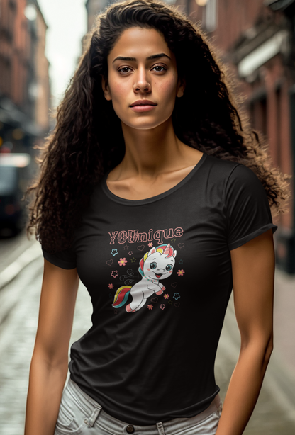 Fantasy, Unicorn, YOUnique, Positive- Adult, Semi-fitted T-shirt