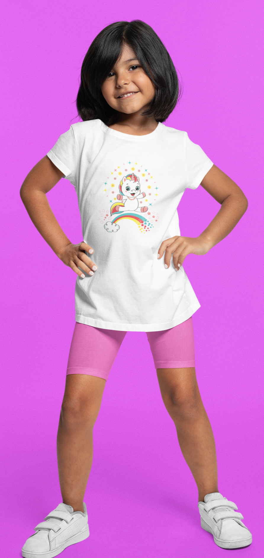 Fantasy, Unicorn, Positive, Things, Rainbow- Kids, Heavy Cotton, T-shirt