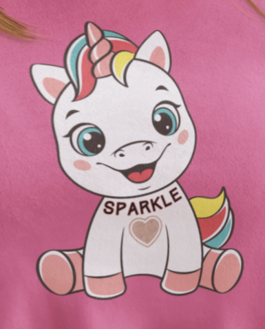 Fantasy, Unicorn, Sparkle, Positive- Baby, Infant, Toddler, Soft Cotton, Onesie