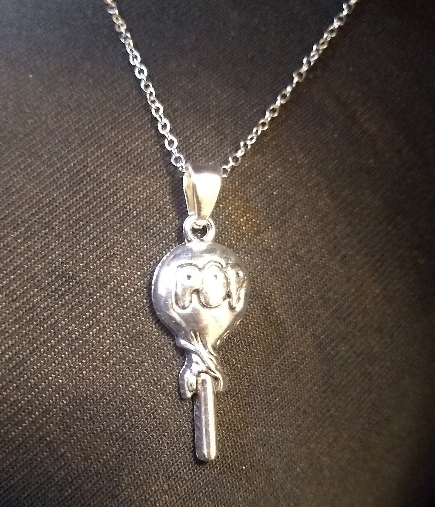 Sucker necklace / Tootsie Pop necklace / lollipop necklace / Candy charm / Silver necklace / Tootsie Roll Pop pendant / lollipop jewelry