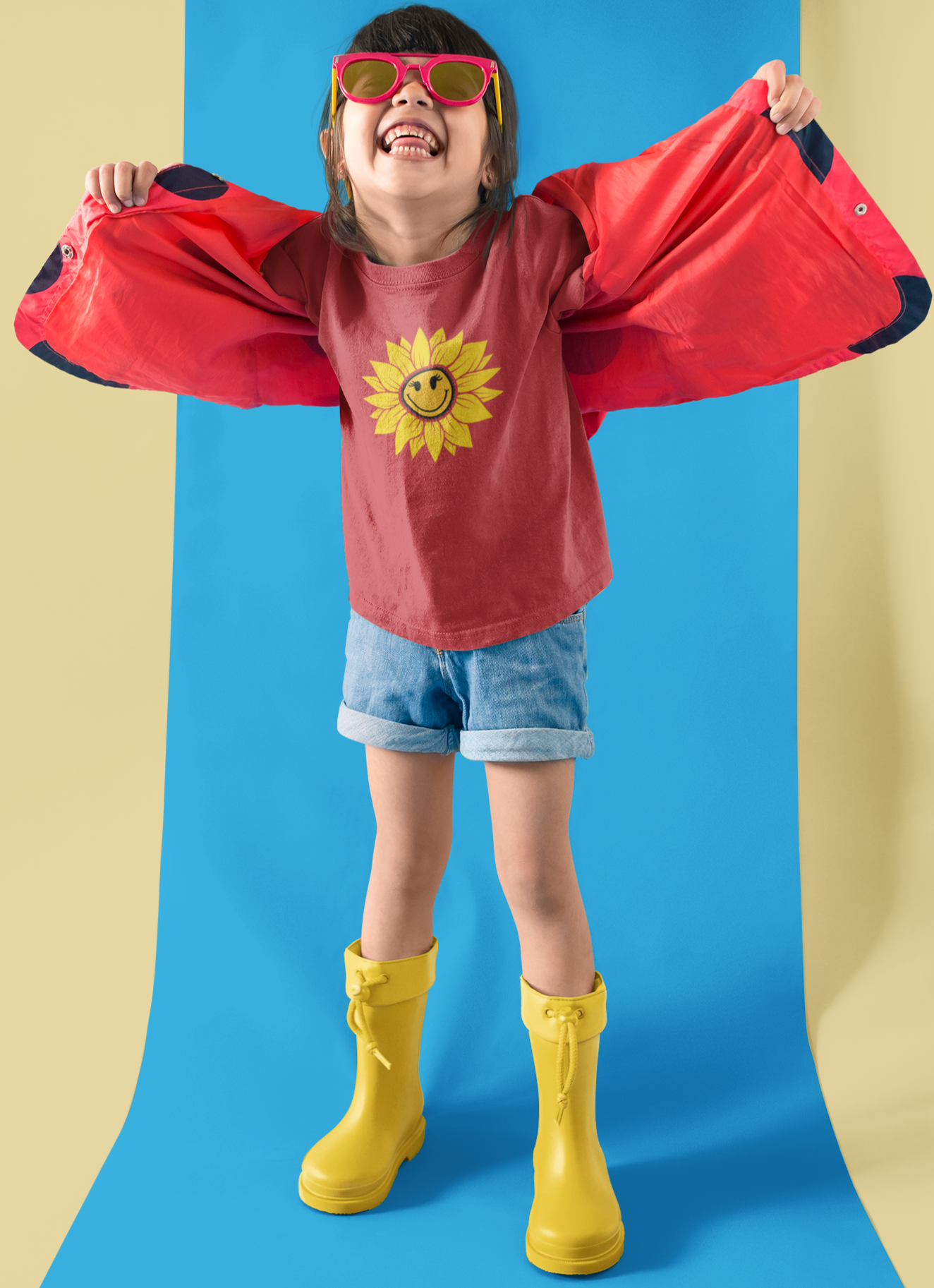 Nature, Flowers, Sunflower, Plants, Positive- Kids, Child, Heavy Cotton, T-shirt