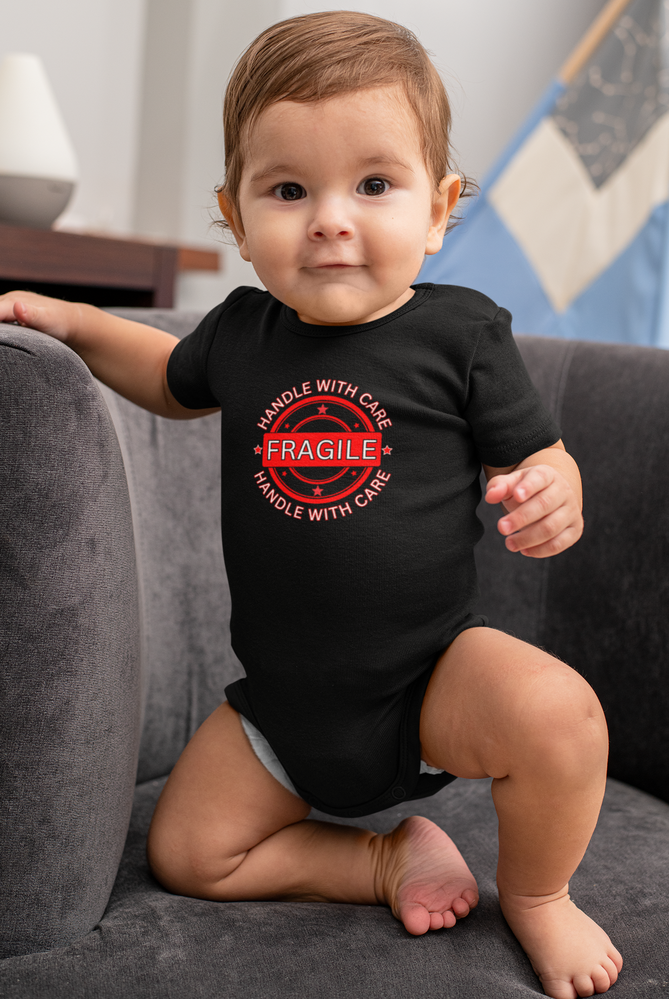 Love, FRAGILE, Handle With Care- Baby, Infant, Toddler, Soft Cotton, Onesie