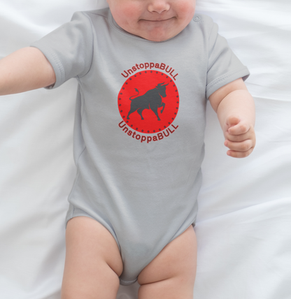 Animals, Bull, Symbol, Unstoppable, UnstoppaBULL- Baby, Infant, Toddler, Soft Cotton, Onesie