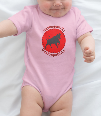 Animals, Bull, Symbol, Unstoppable, UnstoppaBULL- Baby, Infant, Toddler, Soft Cotton, Onesie