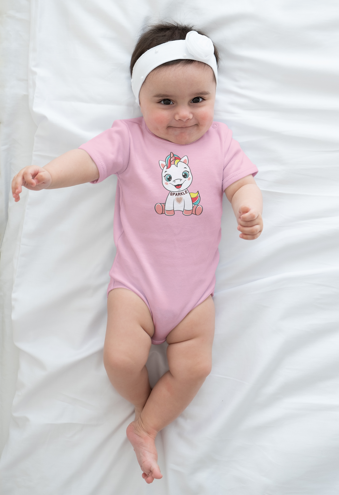 Fantasy, Unicorn, Sparkle, Positive- Baby, Infant, Toddler, Soft Cotton, Onesie