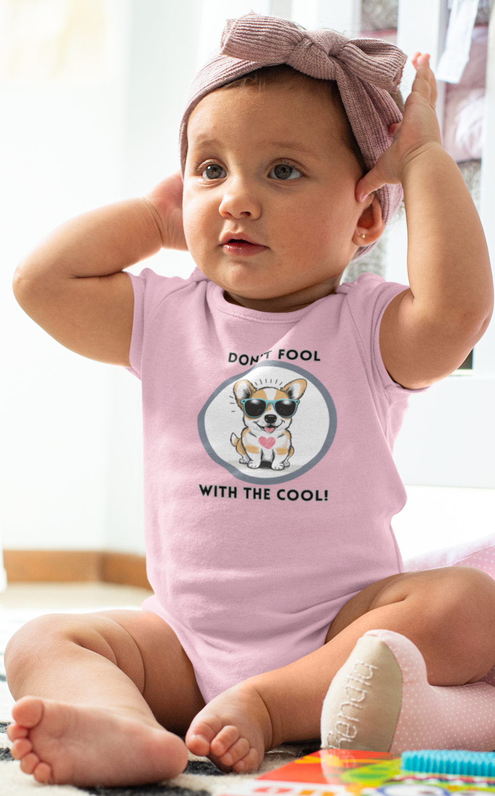 Dog, Don't Fool With The Cool, Animals- Baby, Toddler, Soft Cotton, Onesie