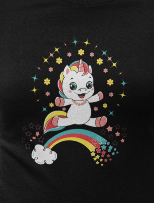 Fantasy, Unicorn, Positive, Things, Rainbow- Adult, Regular Fit, Soft Cotton, T-shirt