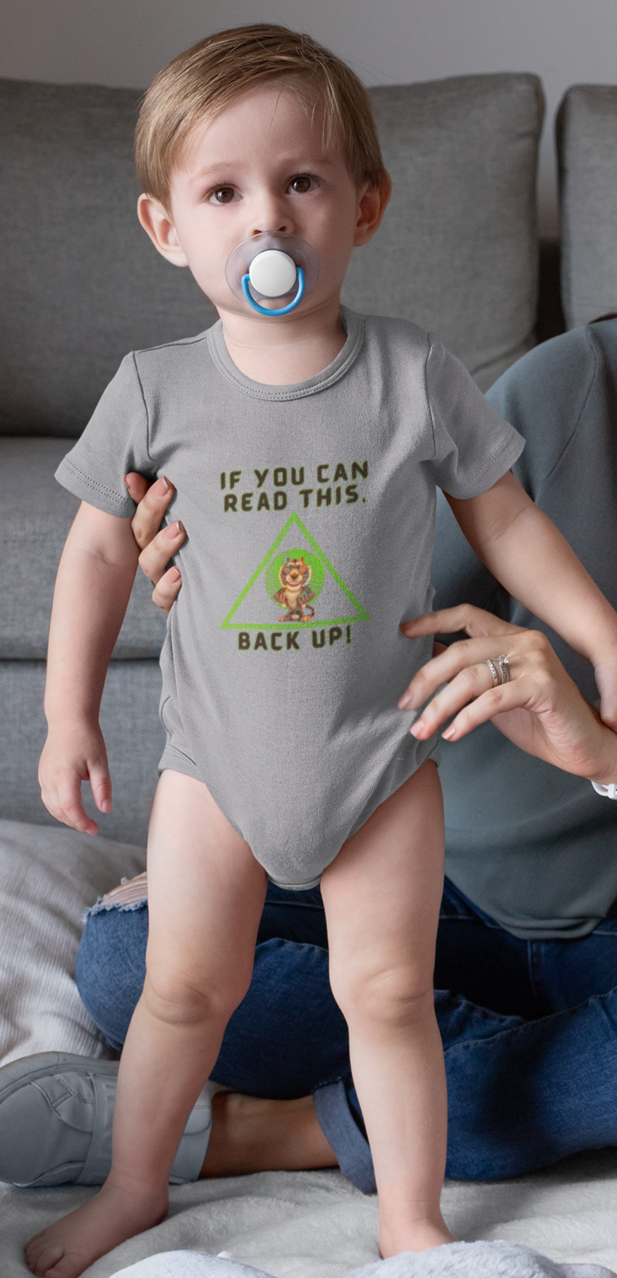 Tiger, Animals, Feline (Wild Cats), Art- Baby, Infant, Toddler, Soft Cotton, Onesie