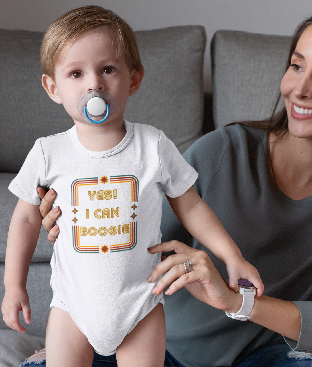 Dance, I Can Boogie, Retro Disco, Sports, Hobby, Interests, Dancing- Baby, Infant, Toddler, Soft Cotton, Onesie