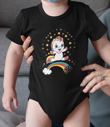 Fantasy, Unicorn, Positive, Things, Rainbow- Baby, Infant, Toddler, Soft Cotton, Onesie
