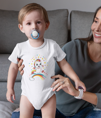 Fantasy, Unicorn, Positive, Things, Rainbow- Baby, Infant, Toddler, Soft Cotton, Onesie