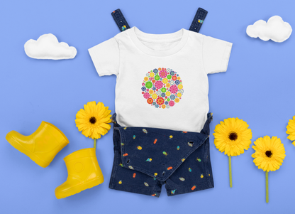 Colorful, Nature, Garden, Flowers- Baby, Infant, Toddler, T-shirt
