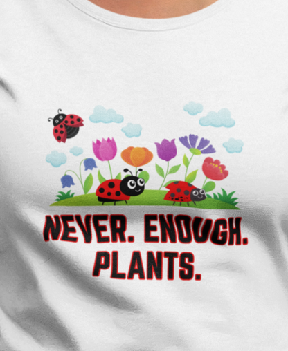 Nature, Flowers, Never Enough Plants, Flowers- Kids, Child, Heavy Cotton, T-shirt