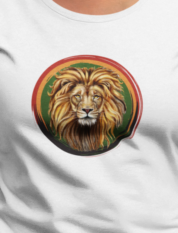 Lion, Animals, Feline (Wild Cats)- Adult- Adult, Regular Fit, Soft Cotton, Full Size Image, T-shirt