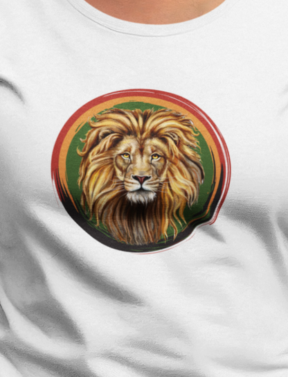 Lion, Animals, Feline (Wild Cats)- Adult- Adult, Regular Fit, Soft Cotton, Full Size Image, T-shirt