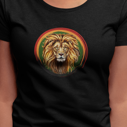 Lion, Animals, Feline (Wild Cats)- Adult- Adult, Regular Fit, Soft Cotton, Full Size Image, T-shirt