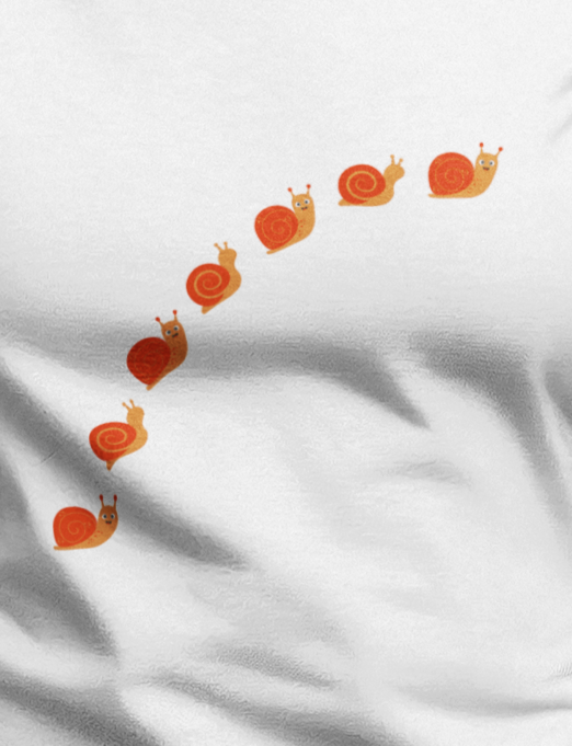 Snail Crossing Bug- Baby, Infant, Toddler, Soft Cotton, T-shirt