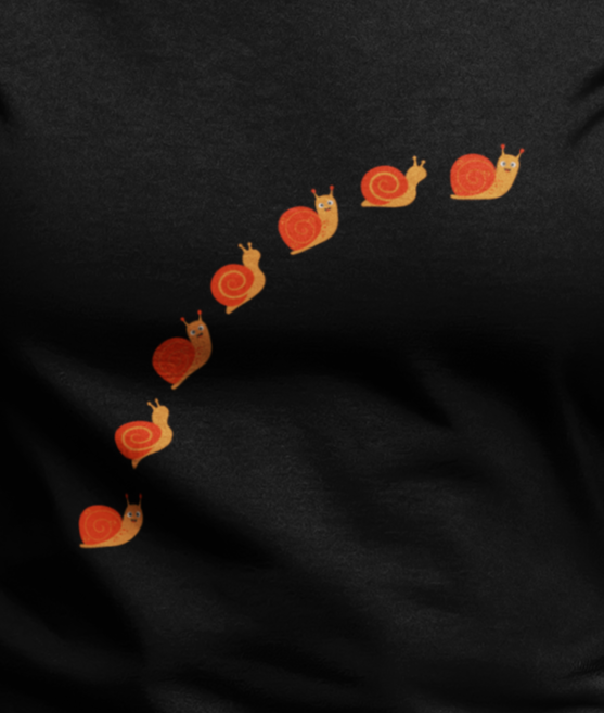 Garden, Bug, Snail Crossing, Bug, Animals, Nature, Plants, Garden- Adult, Regular Fit, Soft Cotton, T-shirt