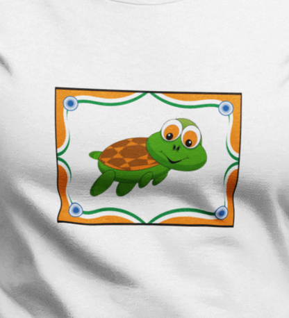 Turtle Swimming, Animals, Sports, Swimming- Baby, Toddler, Soft Cotton, T-shirt