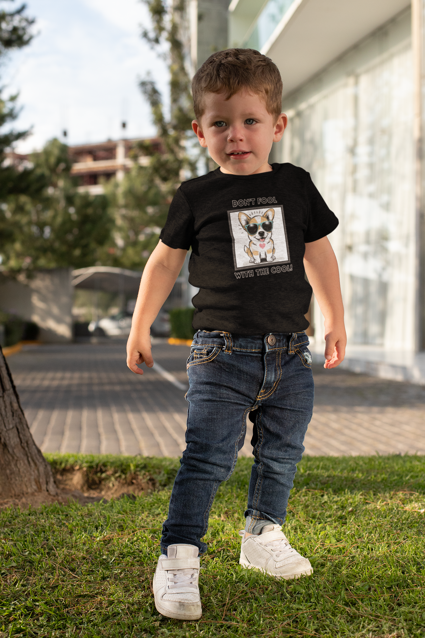 Dog, Don't Fool With The Cool, Animals- Baby, Toddler, Soft Cotton, T-shirt