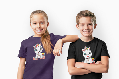 Fantasy, Unicorn, Sparkle, Positive- Kids, Heavy Cotton, T-shirt