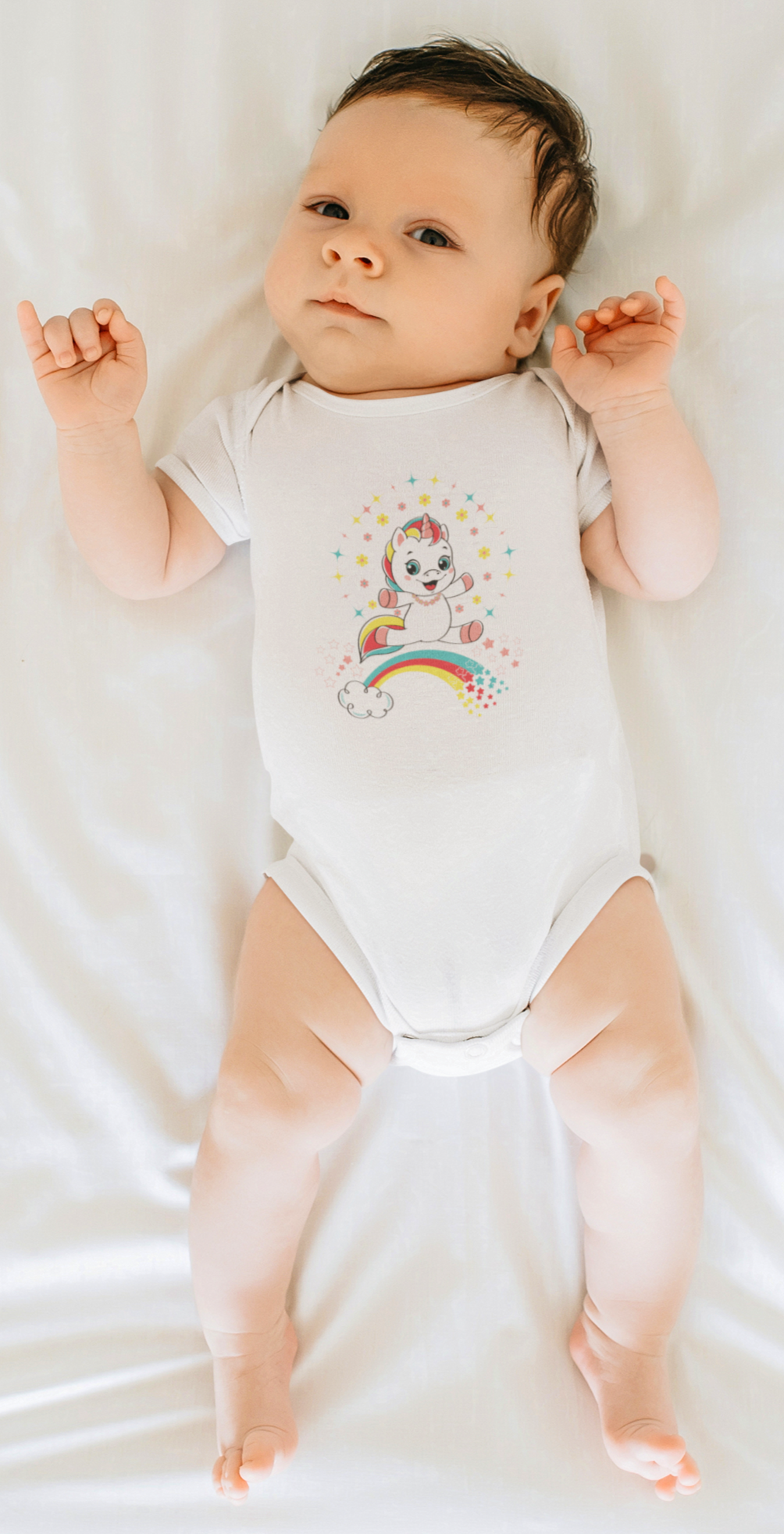 Fantasy, Unicorn, Positive, Things, Rainbow- Baby, Infant, Toddler, Soft Cotton, Onesie
