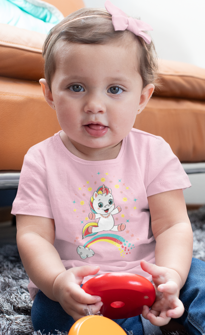 Fantasy, Unicorn, Positive, Things, Rainbow- Baby, Infant, Toddler, Soft Cotton, T-Shirt