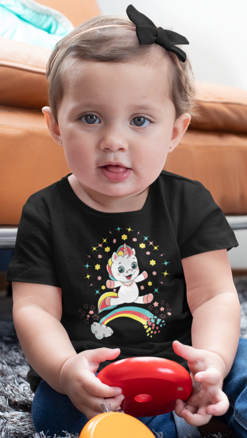 Fantasy, Unicorn, Positive, Things, Rainbow- Baby, Infant, Toddler, Soft Cotton, T-Shirt
