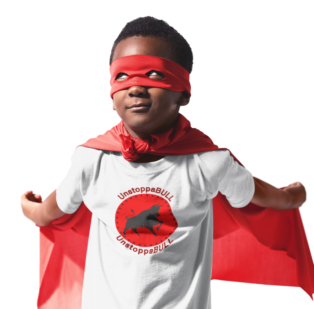Animals, Bull, Symbol, Unstoppable, UnstoppaBULL- Kids, Child, Heavy Cotton, T-shirt