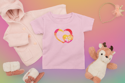 Art, Colorful, Love, Dog Paw- Baby, Infant, Toddler, T-shirt