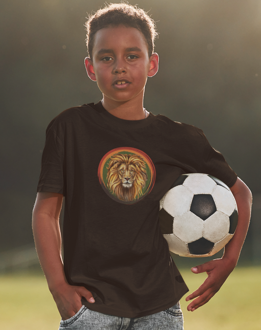 Lion, Animals, Feline (Wild Cats), Art- Kids, Child, Heavy Cotton, T-shirt