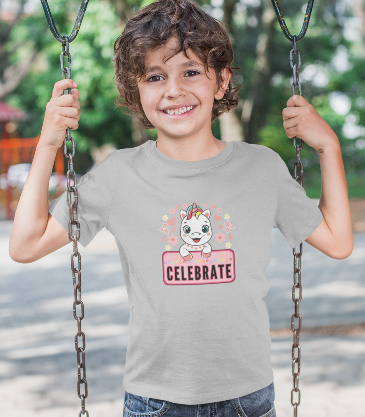 Fantasy, Unicorn, Celebrate, Positive, Event, Birthday- Kids, Heavy Cotton, T-shirt