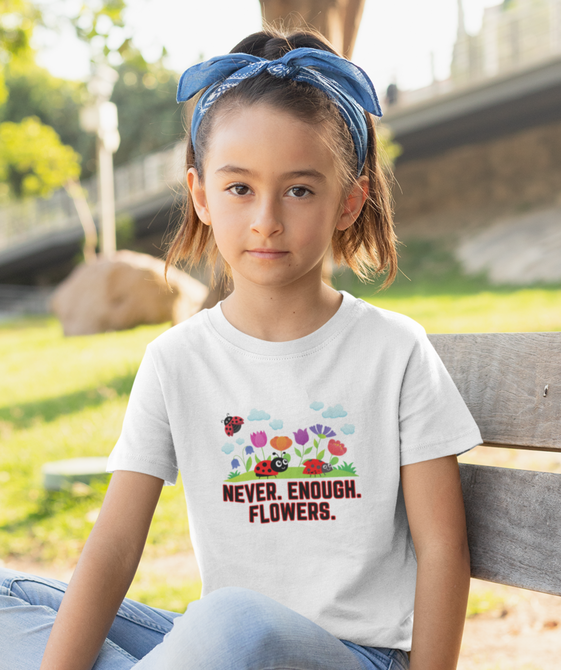 Nature, Flowers, Never Enough Flowers, Plants- Kids, Child, Heavy Cotton, T-shirt