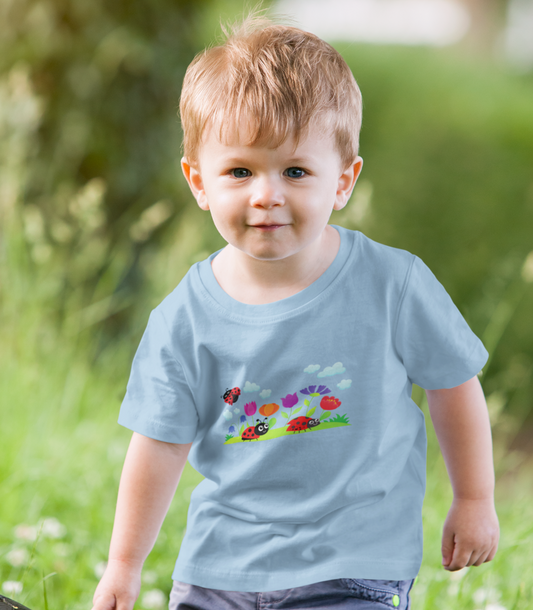 Nature, Plants, No Words, Bugs, Ladybugs- Baby, Infant, Toddler, T-shirt