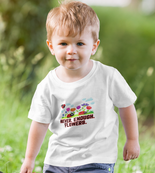 Nature, Plants, Never Enough Flowers, Bugs, Ladybugs- Baby, Infant, Toddler, T-shirt