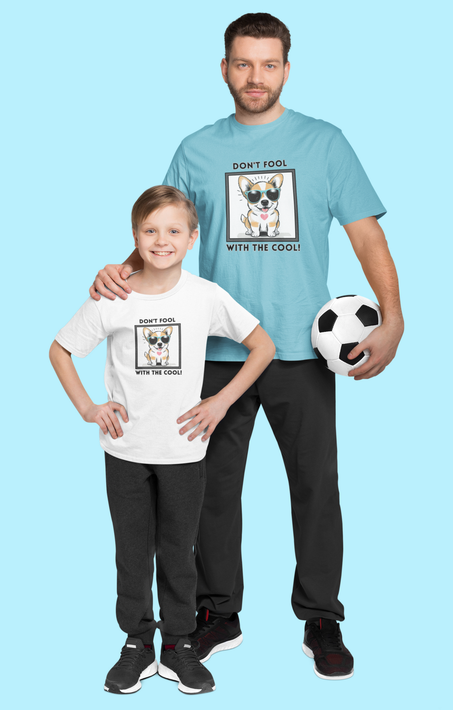 Dog, Don't Fool With The Cool, Animals- Kids, Child, Soft Cotton, T-shirt