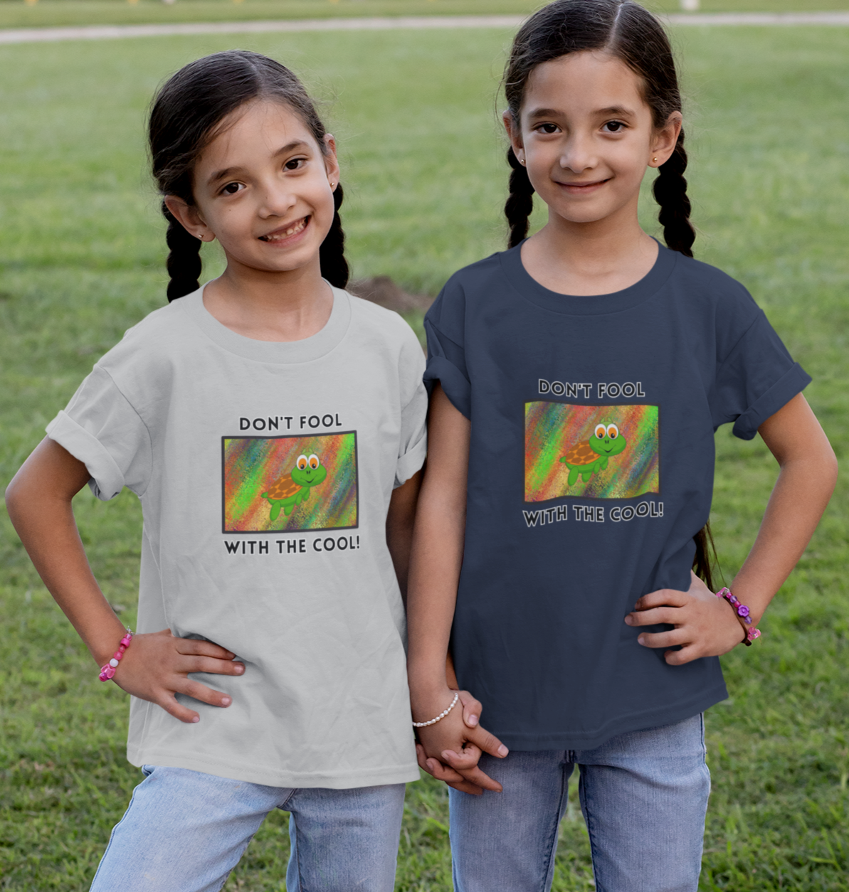 Turtle, Don't Fool With The Cool, Animals- Child, Kids, Heavy Cotton, T-shirt