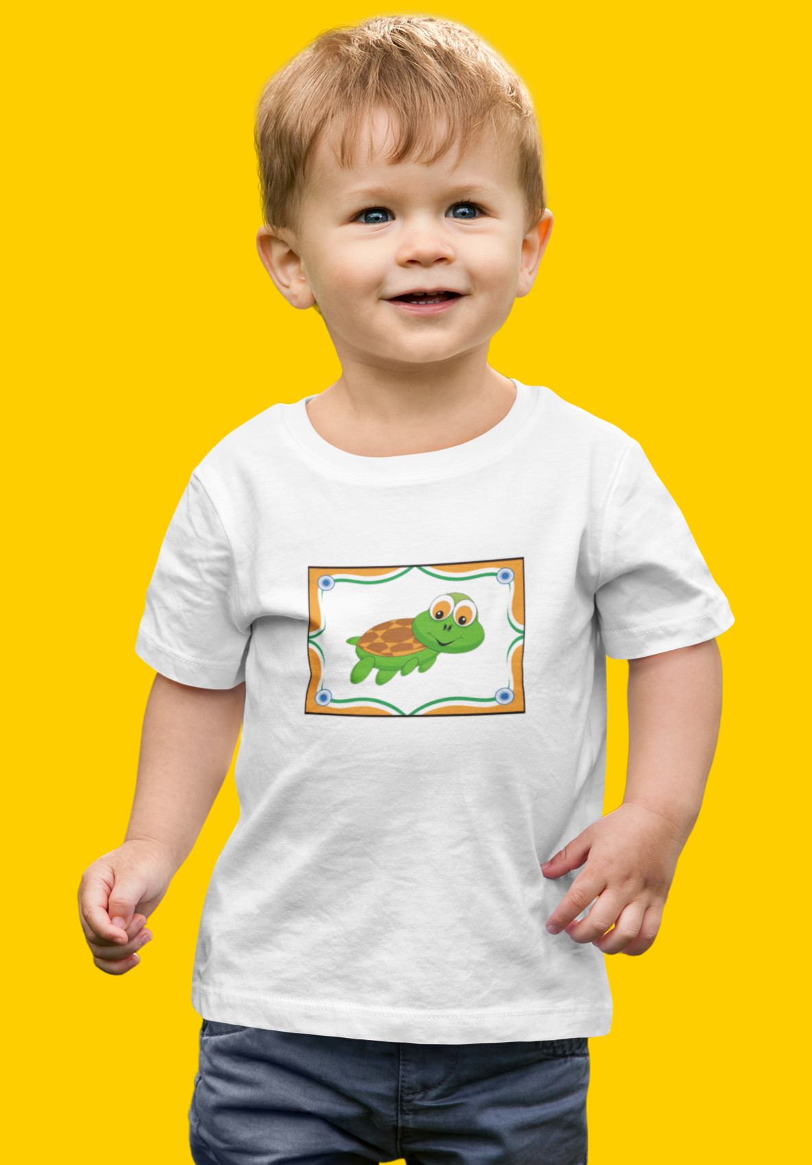 Turtle Swimming, Animals, Sports, Swimming- Baby, Toddler, Soft Cotton, T-shirt