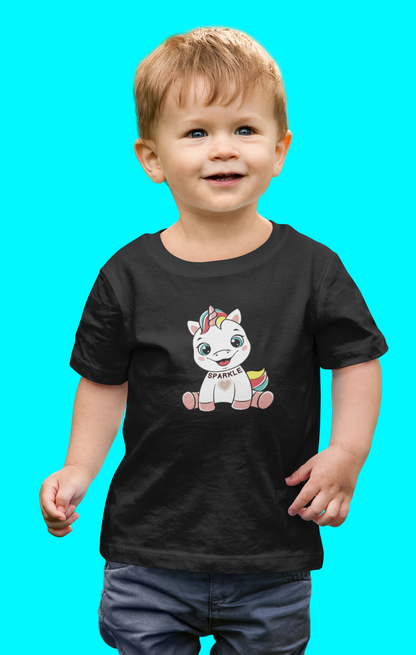 Fantasy, Unicorn, Sparkle, Positive- Baby, Infant, Toddler, Soft Cotton, T-Shirt