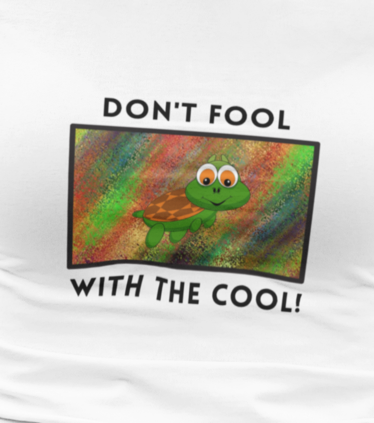 Turtle, Don't Fool With The Cool, Animals- Child, Kids, Heavy Cotton, T-shirt
