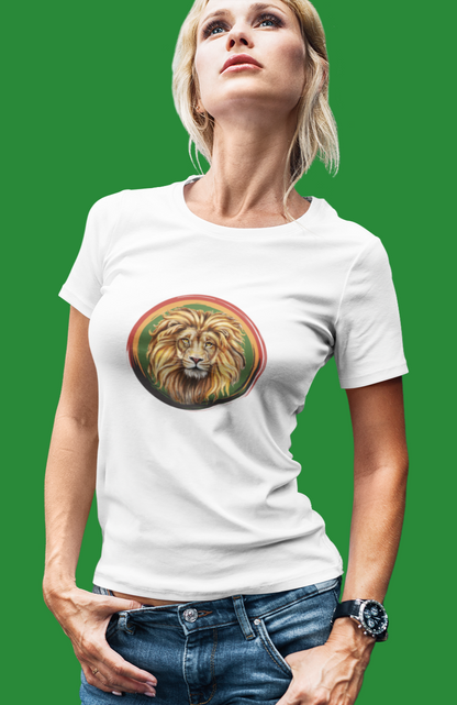 Lion, Animals, Felines (Wild Cats), Nature- Adult, Semi-fitted T-shirt