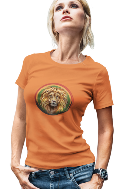 Lion, Animals, Felines (Wild Cats), Nature- Adult, Semi-fitted T-shirt
