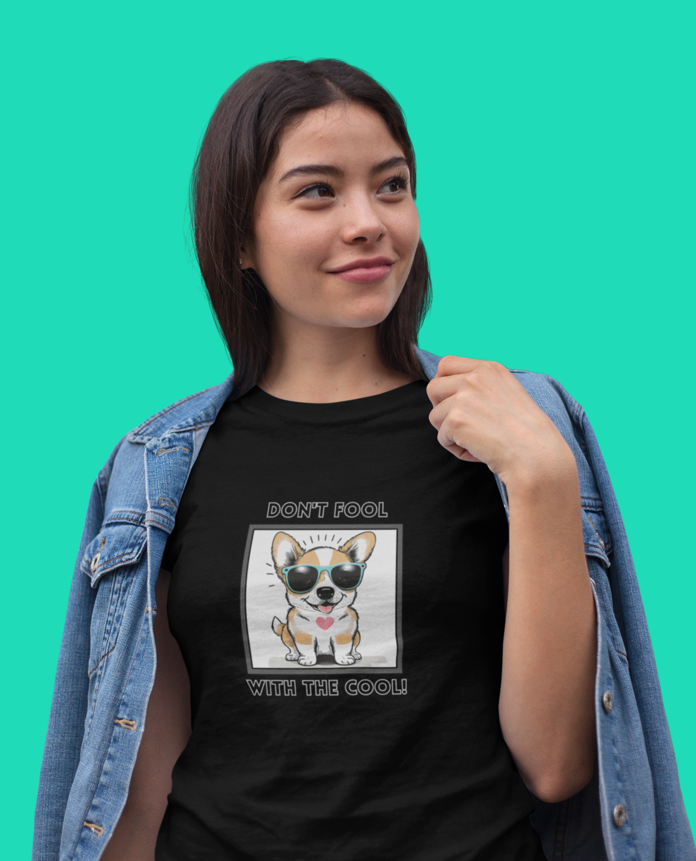 Dog, Don't Fool With The Cool, Animals- Adult, Semi-fitted, T-shirt