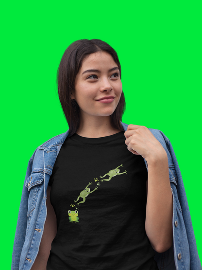 Frog Crossing- Adult, Semi-fitted, T-shirt