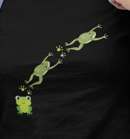 Frog Crossing- Adult, Regular Fit, Soft Cotton, T-shirt