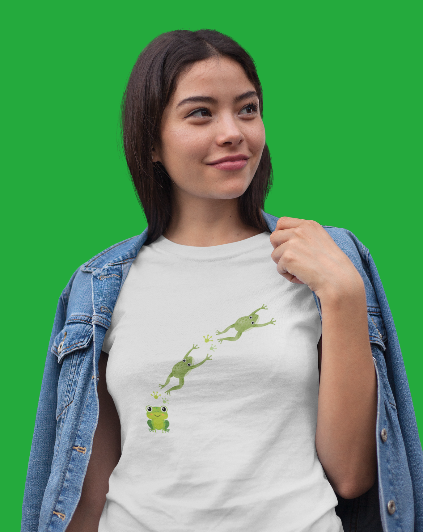 Frog Crossing- Adult, Semi-fitted, T-shirt