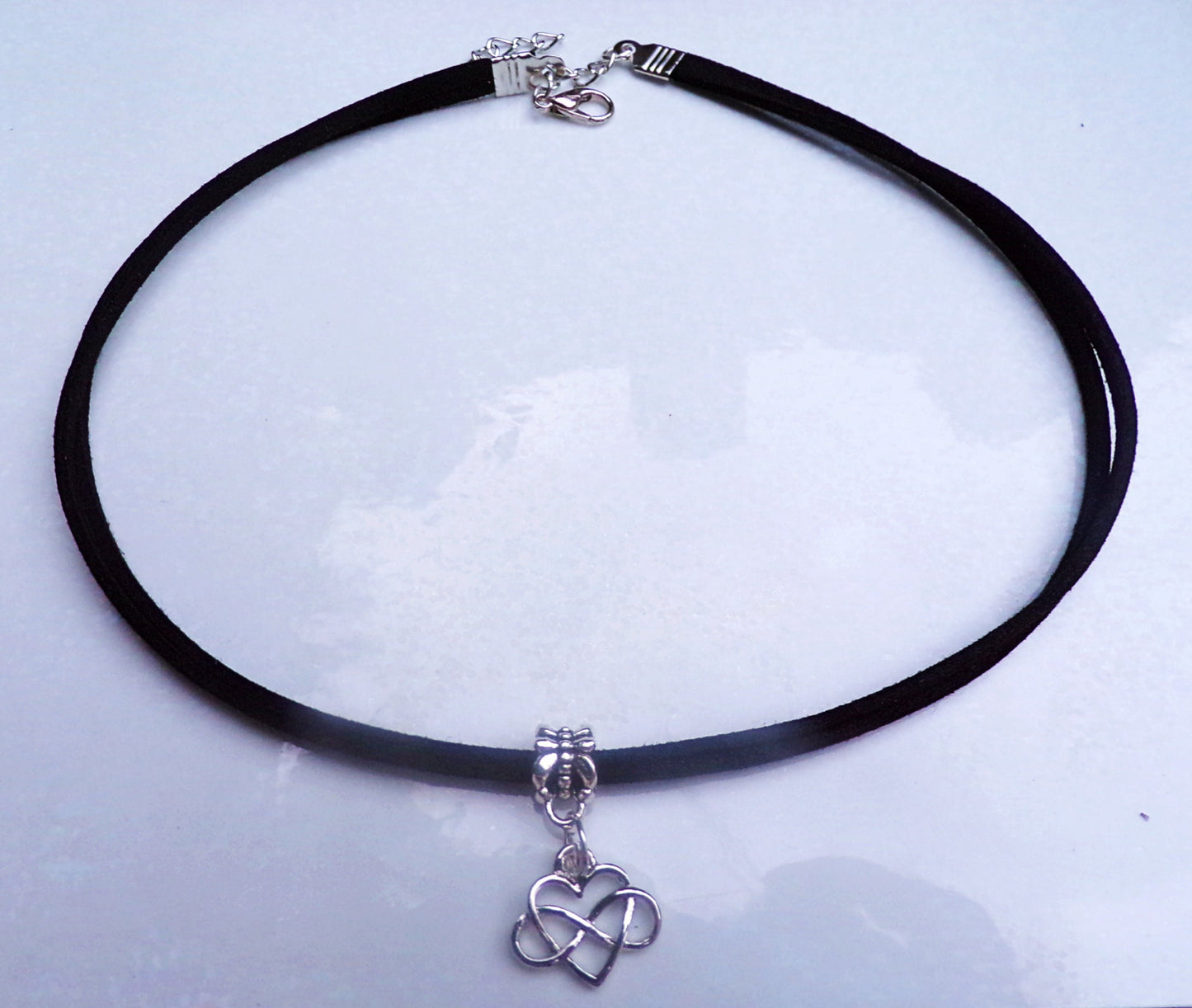 Infinity Heart Choker/Collar pendant