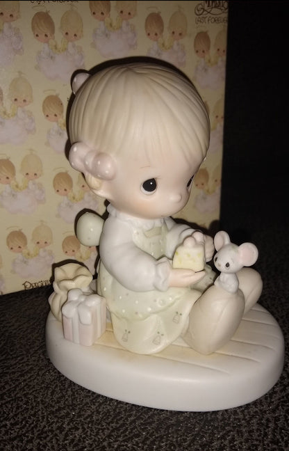 Vintage / Precious Moments / Love Is Kind / Enesco 1984 Last Forever collection / original box / birthday figurine gift / love figurine gift