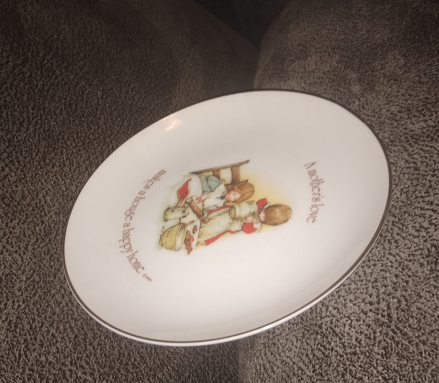 Lasting Memories, A Mother's Love Makes A House A Happy Home plate. Made in Japan.